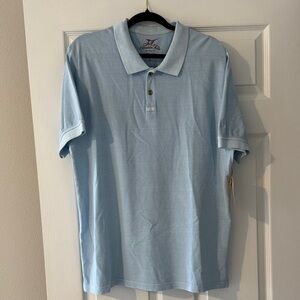 Madda Fella Five O’Clock Cotton Polo Shirt - Light Blue